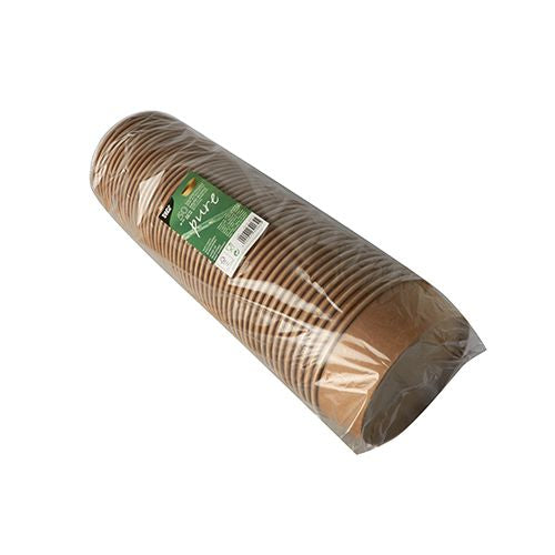 Papstar Salatschalen Karton – 500 ml, Ø 15 cm, braun, 50 Stück