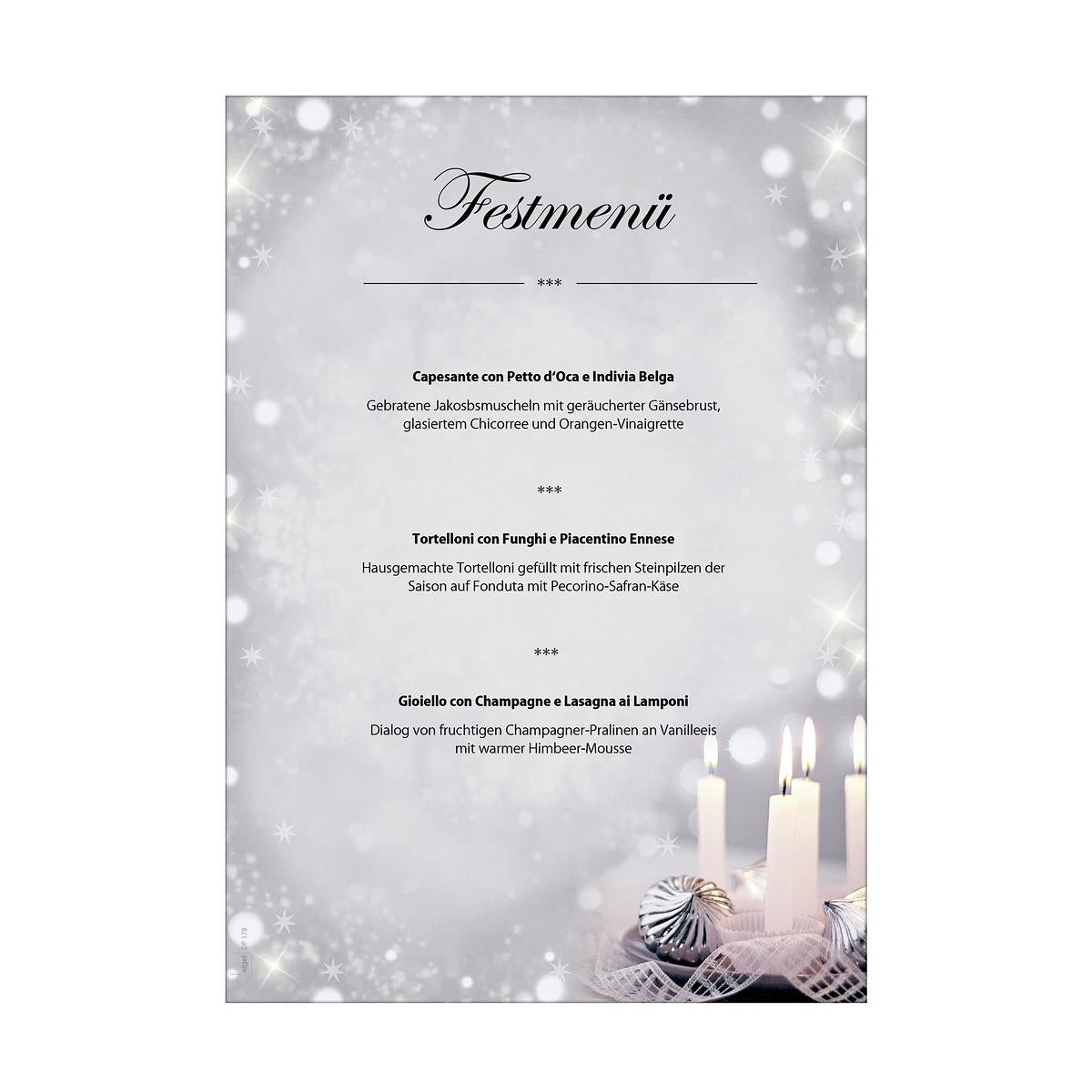 Sigel Motivpapier – A4, 90 g/m², Motiv: Christmas Silence – für Inkjet/Laser/Kopierer – FSC – 100 Blatt