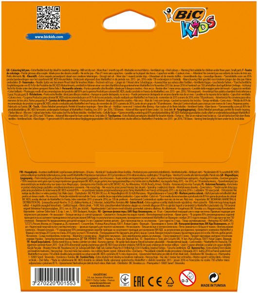 BIC Filzstifte, Strichbreite 1,3 mm, 10 Farben