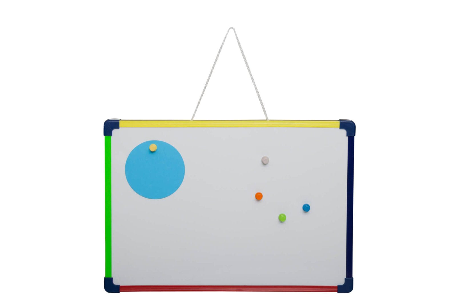 MAUL Whiteboard – 40 × 28 cm, lackierter Stahl, magnetisch, Kunststoffrahmen, Wandmontage, beidseitig