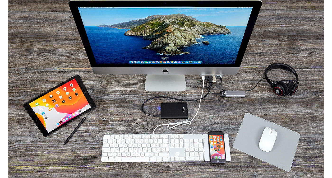 LMP KB-1843 – Tastatur, kabelgebunden (USB-C), CH-Layout (DE-CH), Fullsize (mit Ziffernblock), Scissor, Silber