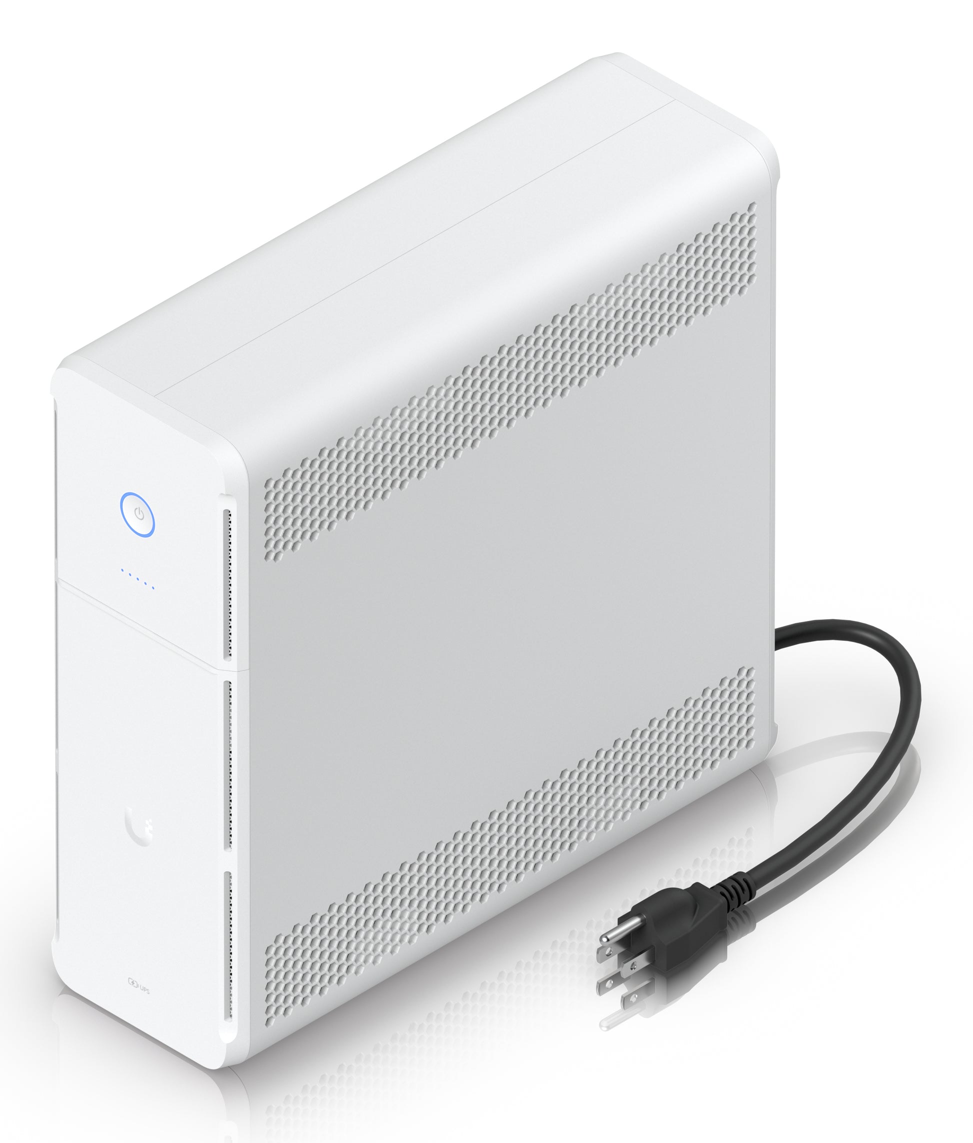 Ubiquiti UniFi UPS Tower USV 1,5 kVA/1000 W Line-Interaktiv – Desktop – C13×10, Eingang NEMA 5-15P – Weiss