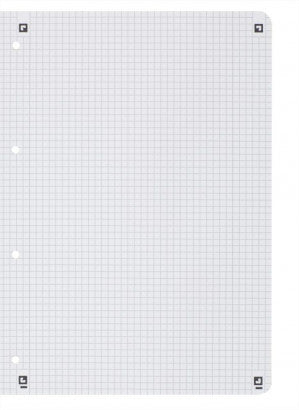 Oxford Collegeblock, Karton, 80 Blatt, 4-fach gelocht, perforiert, 90 g/m² – Schwarz, für SCRIBZEE App