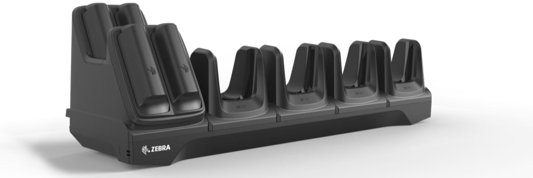 Zebra Ladestation – CRD-MC2X-4SC4BC-01 – 4-Slot, drinnen, AC – für MC2200, MC2700 – schwarz