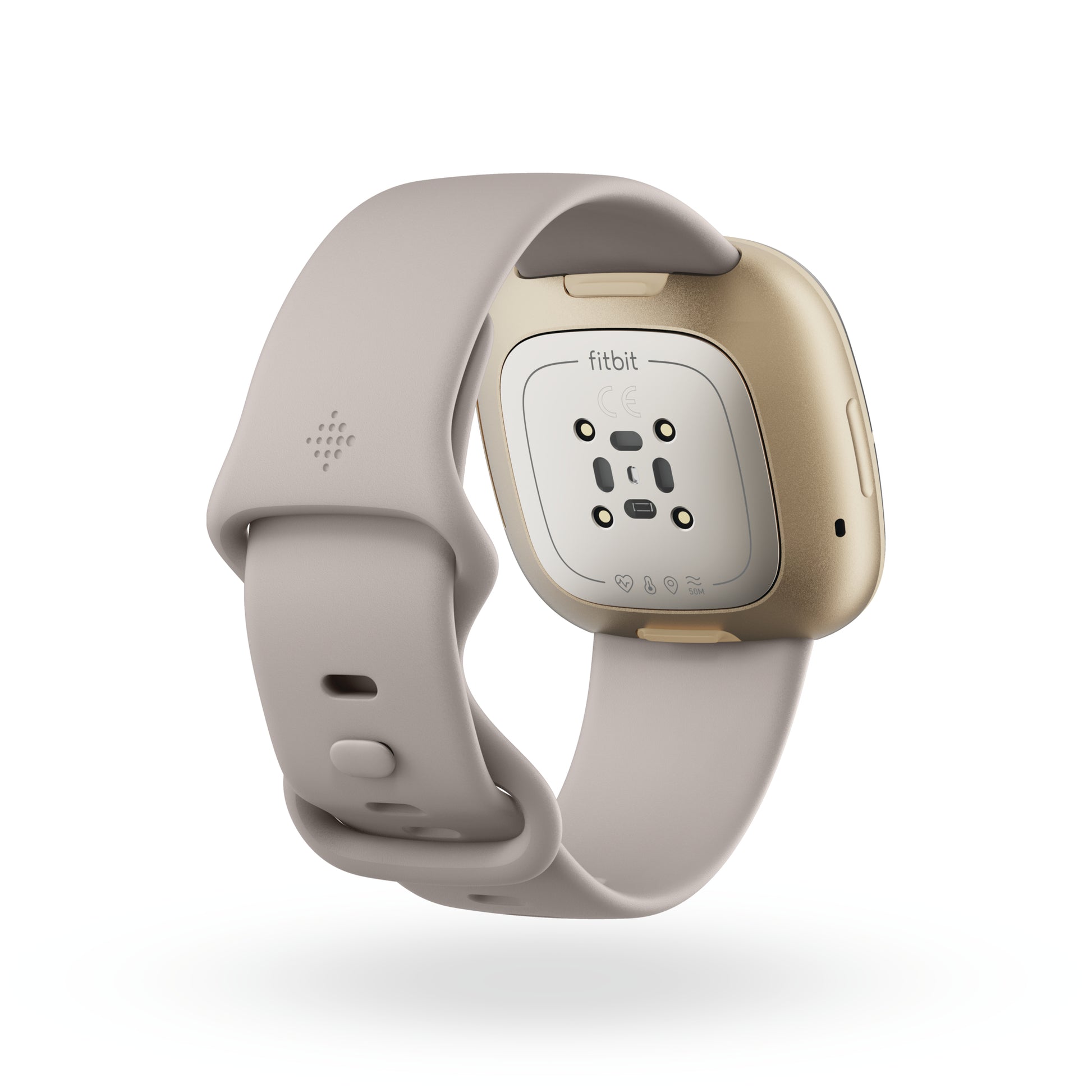 Fitbit Sense FB-512GLW – Smartwatch – GPS, Weiss