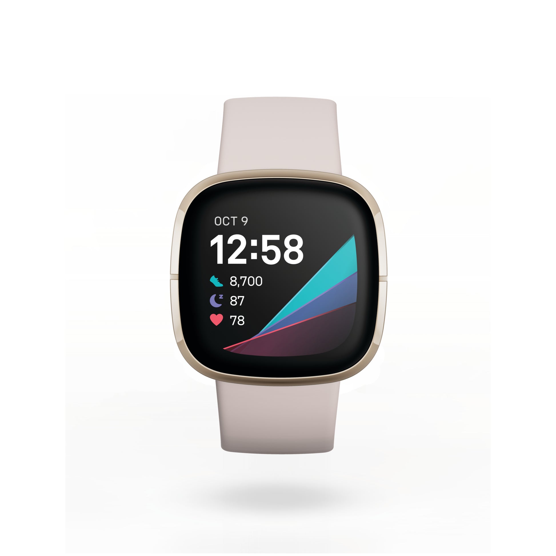 Fitbit Sense FB-512GLW – Smartwatch – GPS, Weiss