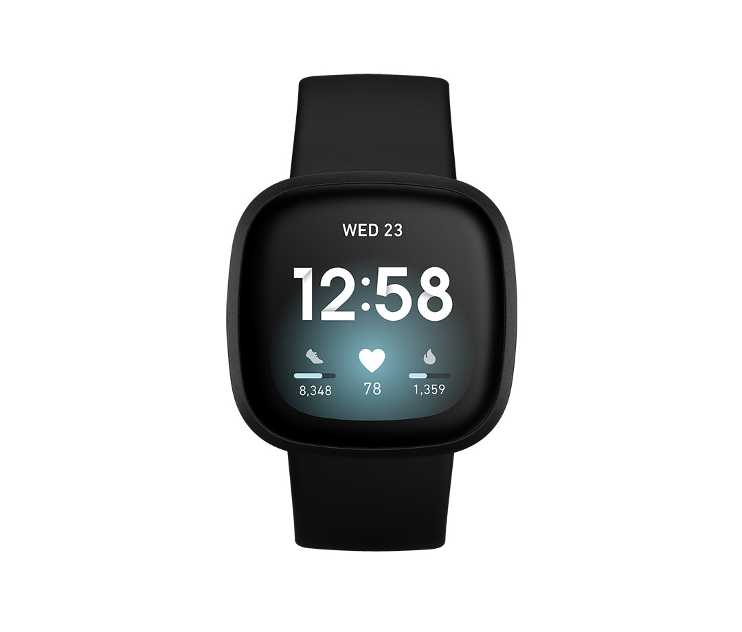 Fitbit Versa 3 – Smartwatch – GPS, 50 m, Schwarz