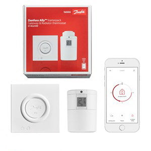 Danfoss Ally – Smart-Hub/Bridge – Zigbee, LAN, Temperatursensor – für Alexa, Google Assistant