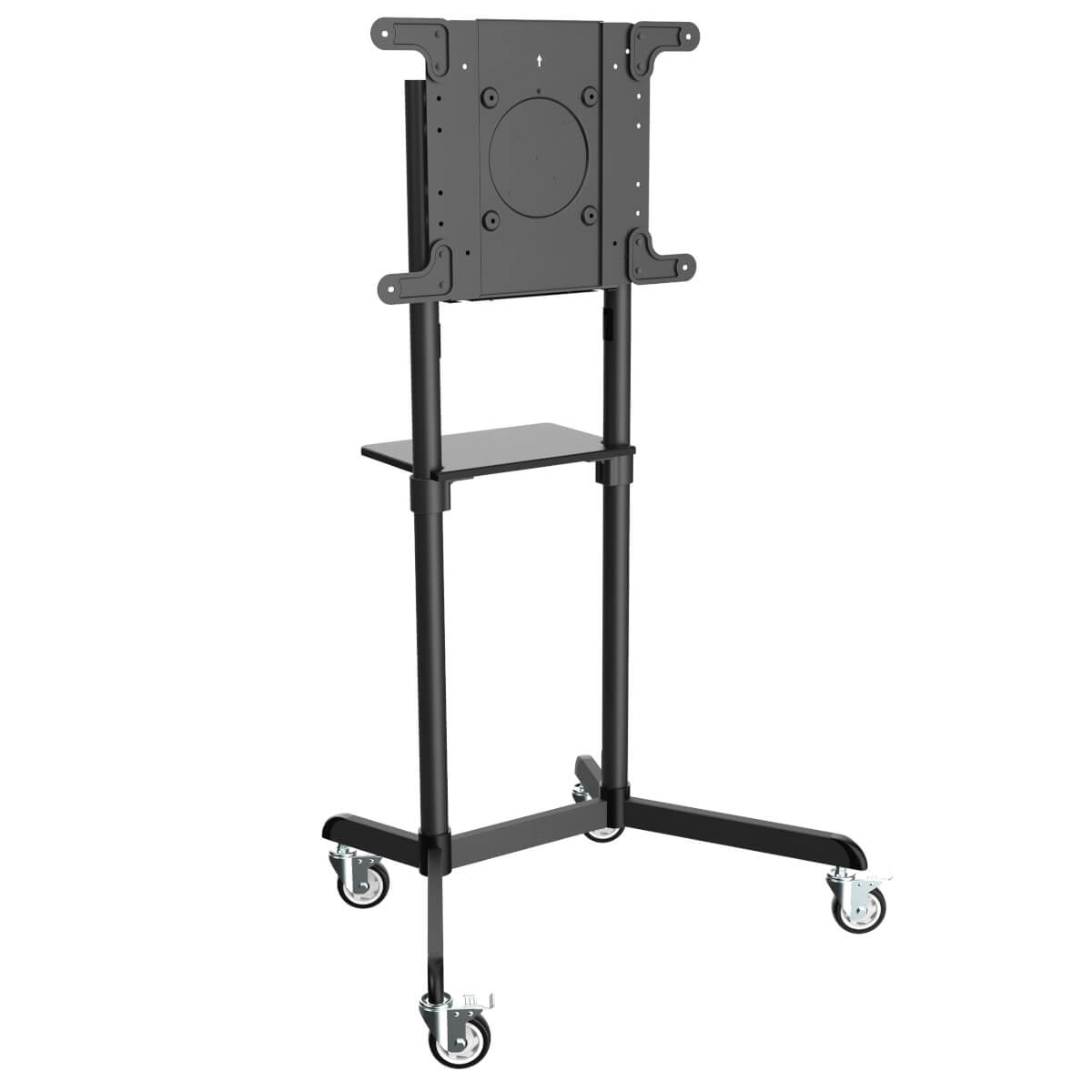Tripp Lite TV-Wagen – 37–70" – VESA 200×200–600×400 – bis 70 kg, mit Rollen – DMCS3770ROT, Schwarz