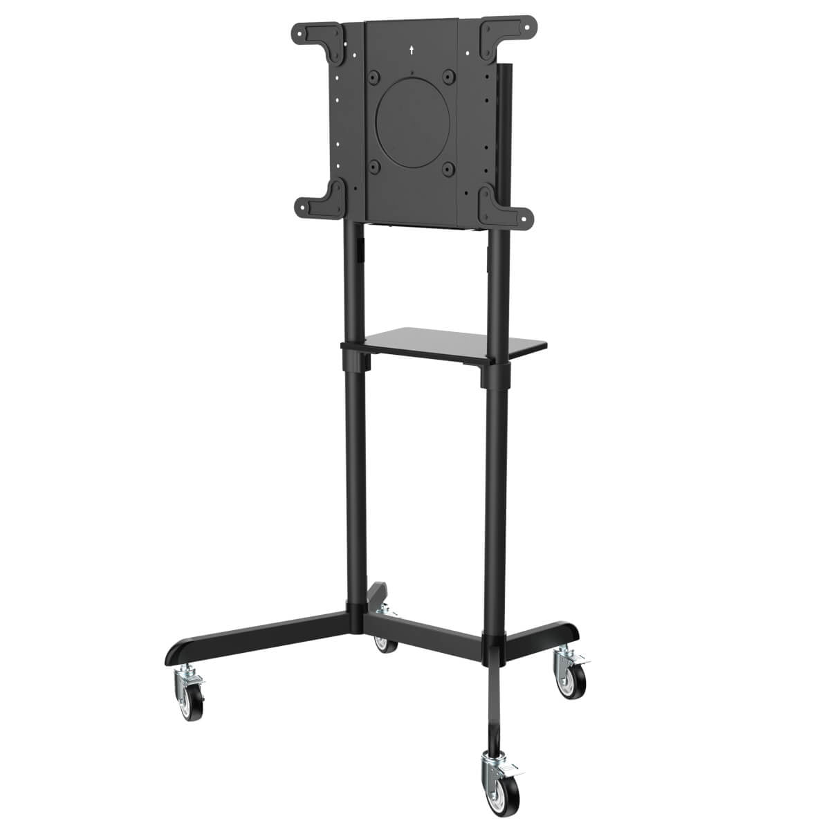 Tripp Lite TV-Wagen – 37–70" – VESA 200×200–600×400 – bis 70 kg, mit Rollen – DMCS3770ROT, Schwarz