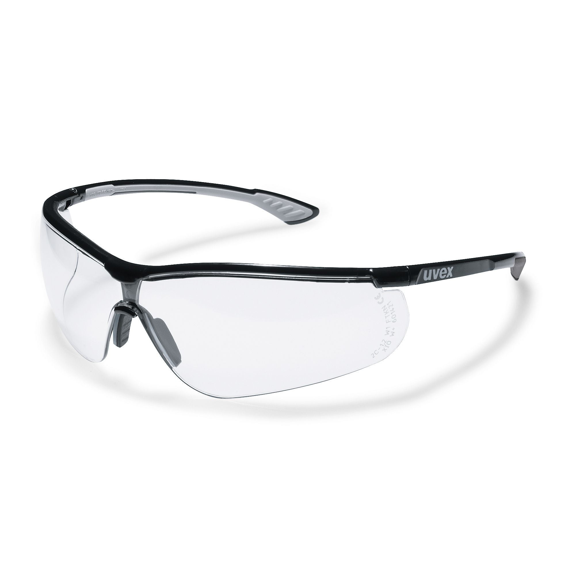 Uvex Schutzbrille Sportstyle 9193 080 – Klar, Beschlagfrei, UV-Schutz, Schwarz