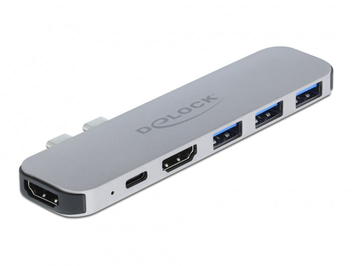 DeLOCK 87753 Dockingstation – Thunderbolt 3, 2× HDMI, 3× USB-A, 1× USB-C, 60 W PD