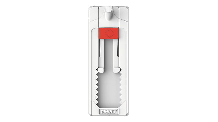 TESA Haken – rot/weiss – selbstklebend – 1 kg – 2 Stück