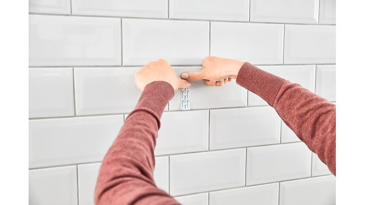 TESA Haken – Kunststoff/Metall – Blau/Weiss (2 kg) – 2 Stück