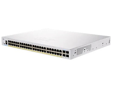 Cisco CBS250-48PP-4G – Verwalteter L2/L3 Switch – 48× 1G, 4× SFP, PoE, 19"