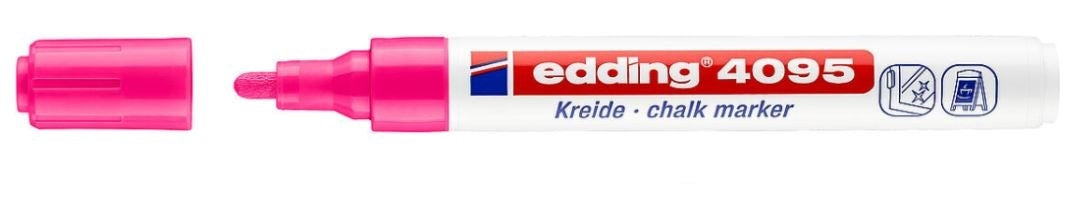 Edding Kreidemarker 4095 – Rund, 2–3 mm – Neonpink