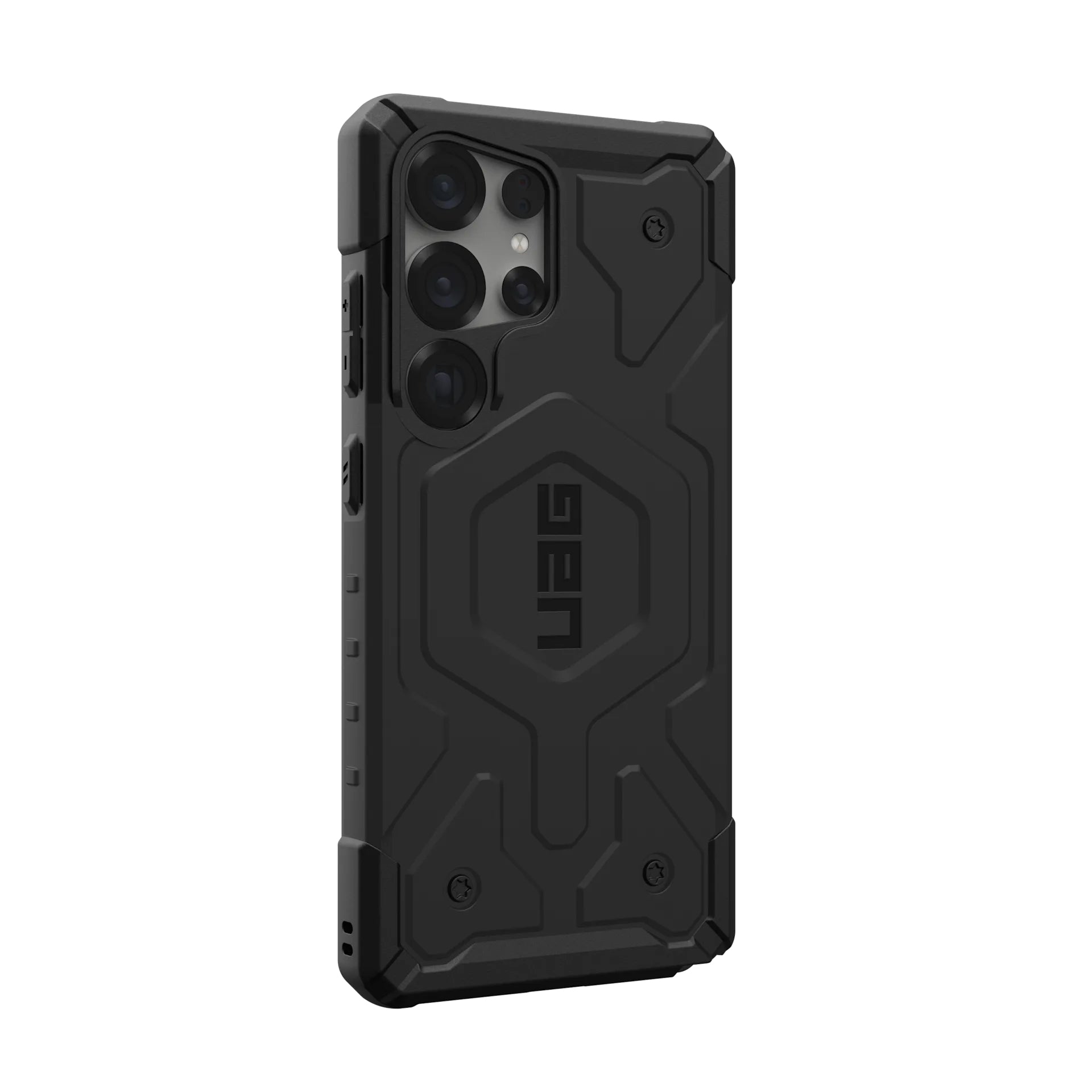 Urban Armor Gear Backcover Pathfinder – für Samsung Galaxy S25 Ultra – schwarz – TPU, MagSafe-kompatibel