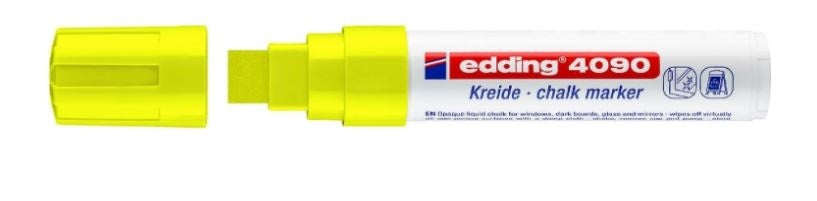 Edding Kreidemarker – Keilspitze, 4–15 mm – Neongelb