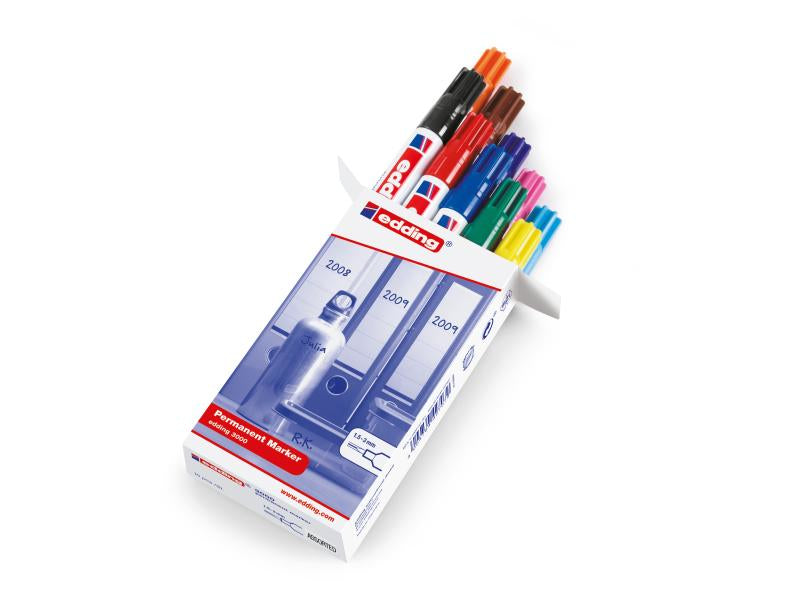 Edding Permanent Marker – mehrfarbig, 10 Stück