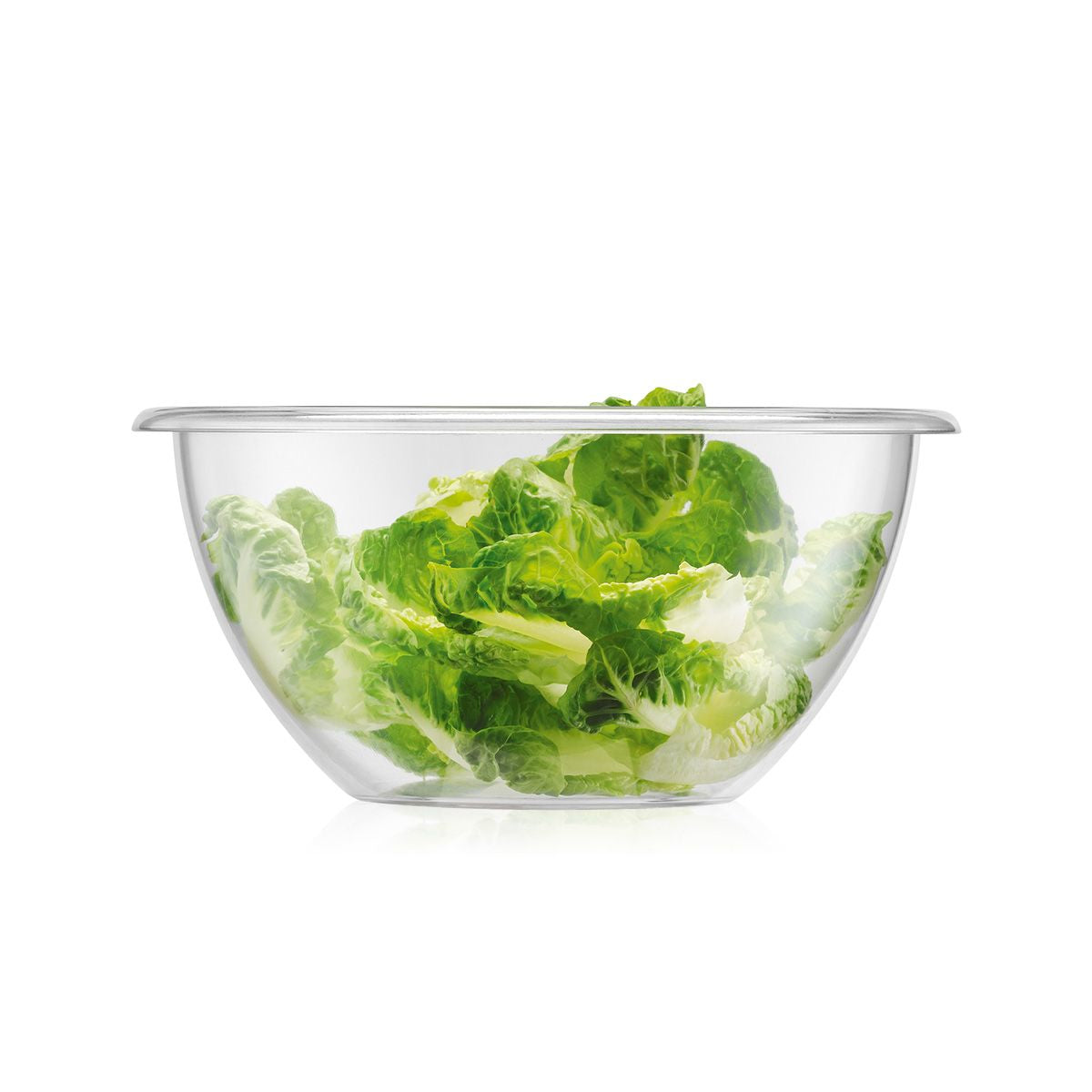 Bodum Salatschüssel BISTRO – 3,5 l, Ø 23 cm, Kunststoff, Transparent, spülmaschinenfest, BPA-frei
