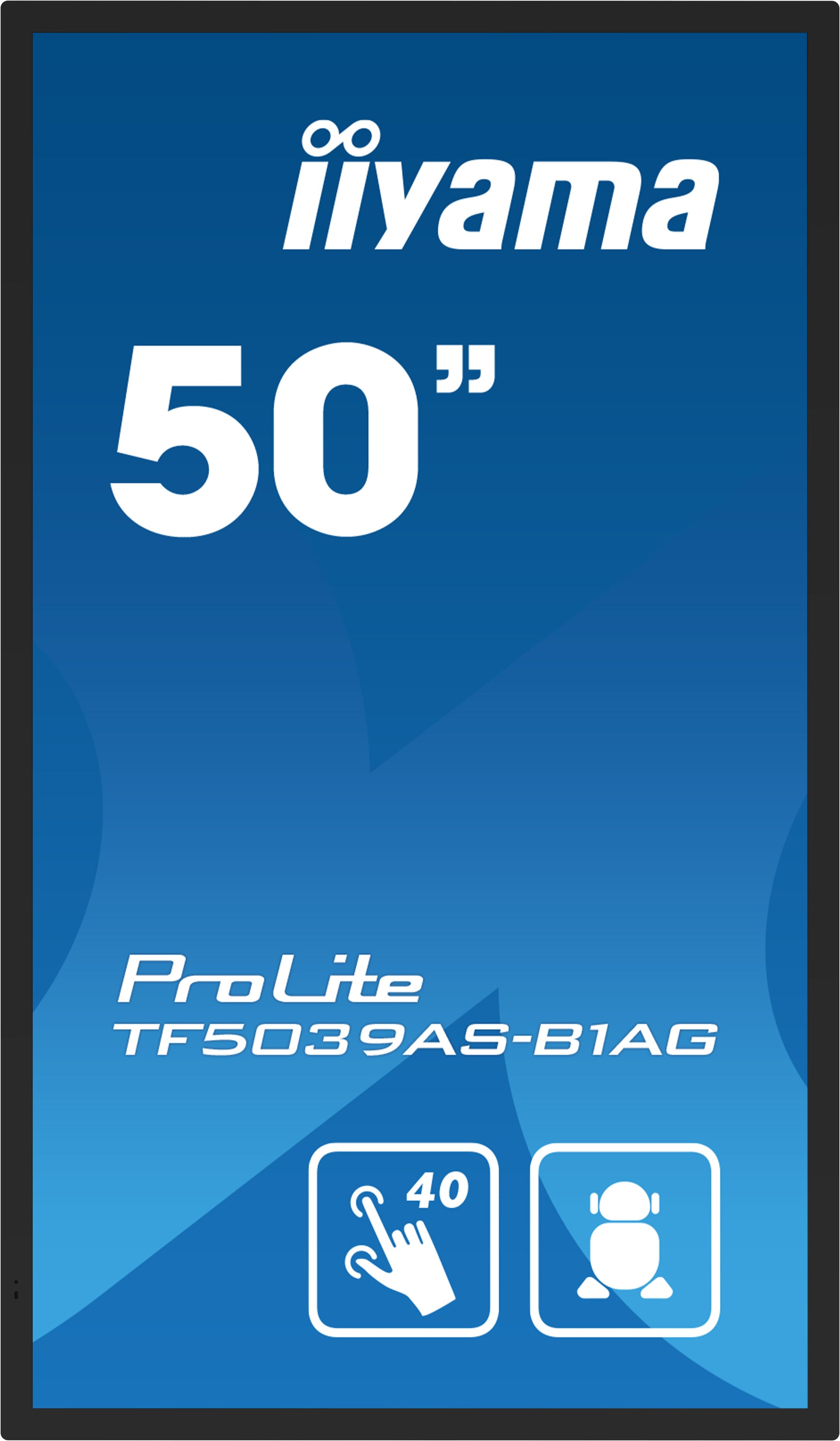 iiyama ProLite 49,5" 3840 × 1600 PCAP 40-Touch – Android, 500 cd/m²