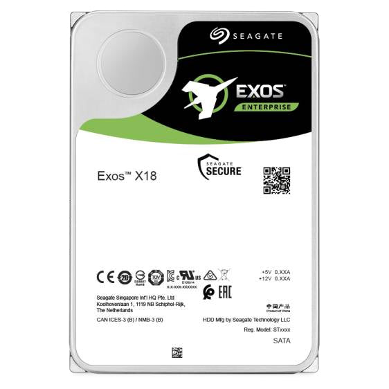 Seagate Exos X18 – 14 TB, 3,5", Serial ATA III, 7200 U/min, 256 MB Cache