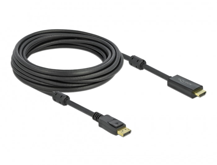 DeLOCK DisplayPort-HDMI-Kabel – 4K60 (3840×2160), aktiv, 7 m