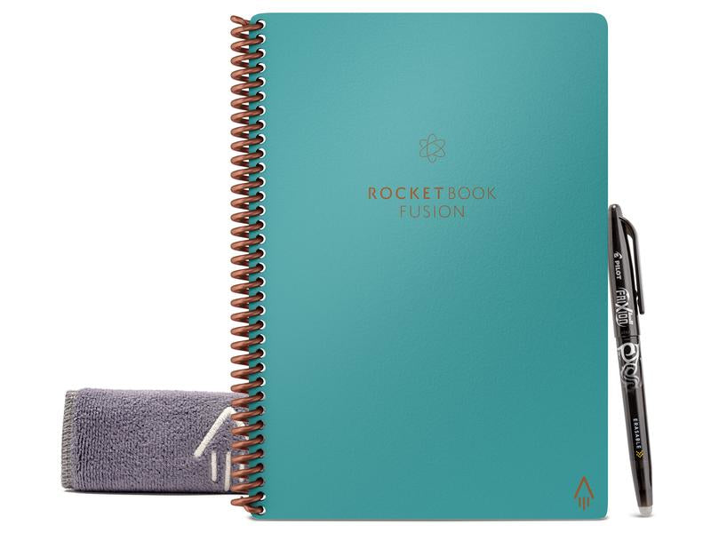 Rocketbook Spiralbuch, Spiralbindung, 42 Seiten, 90 g/m² – türkis, für Rocketbook-App