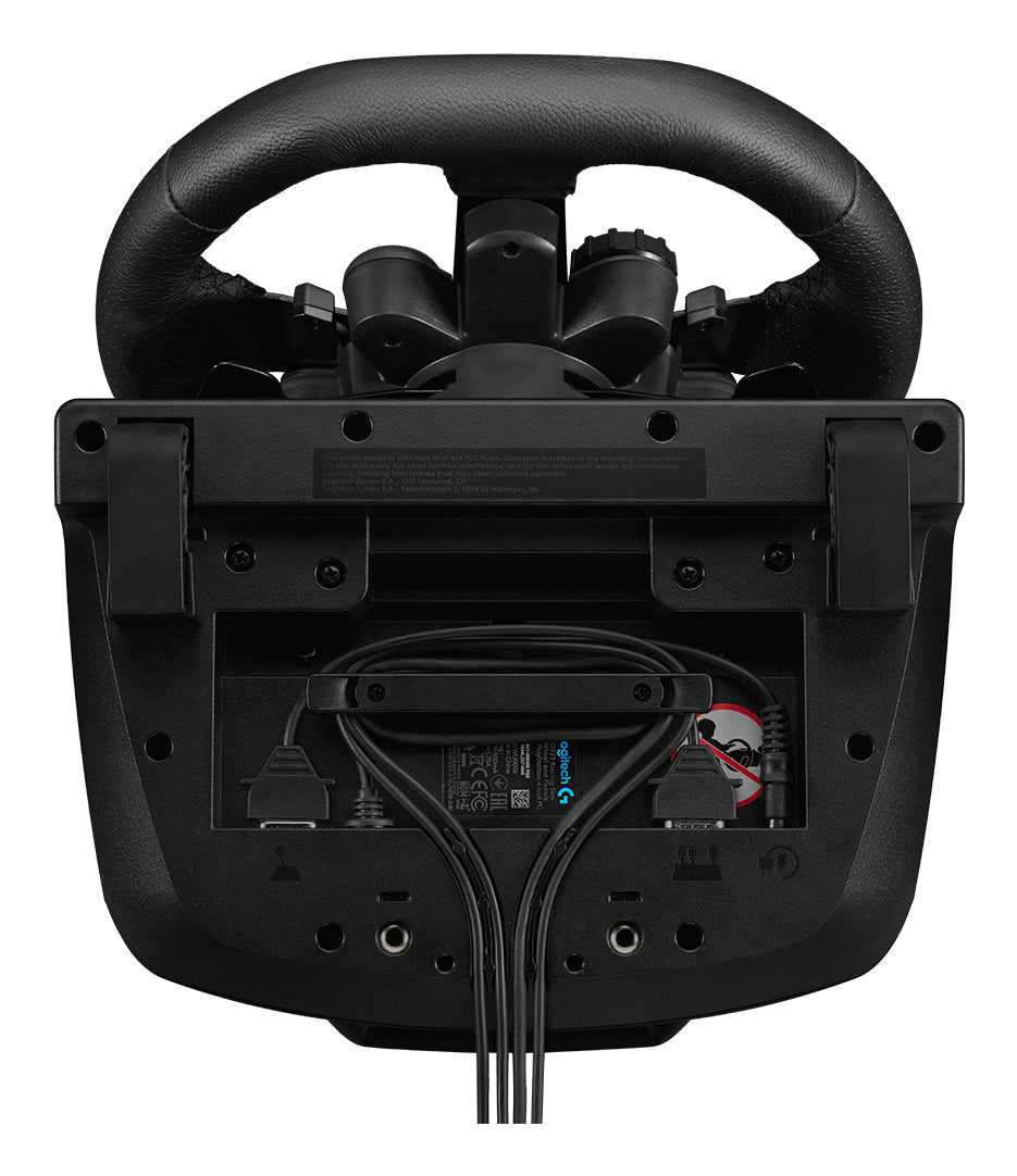 Logitech G G923 – Lenkrad + Pedale – USB (kabelgebunden), Force-Feedback, 900°, Schwarz – für PC, PS4 & PS5