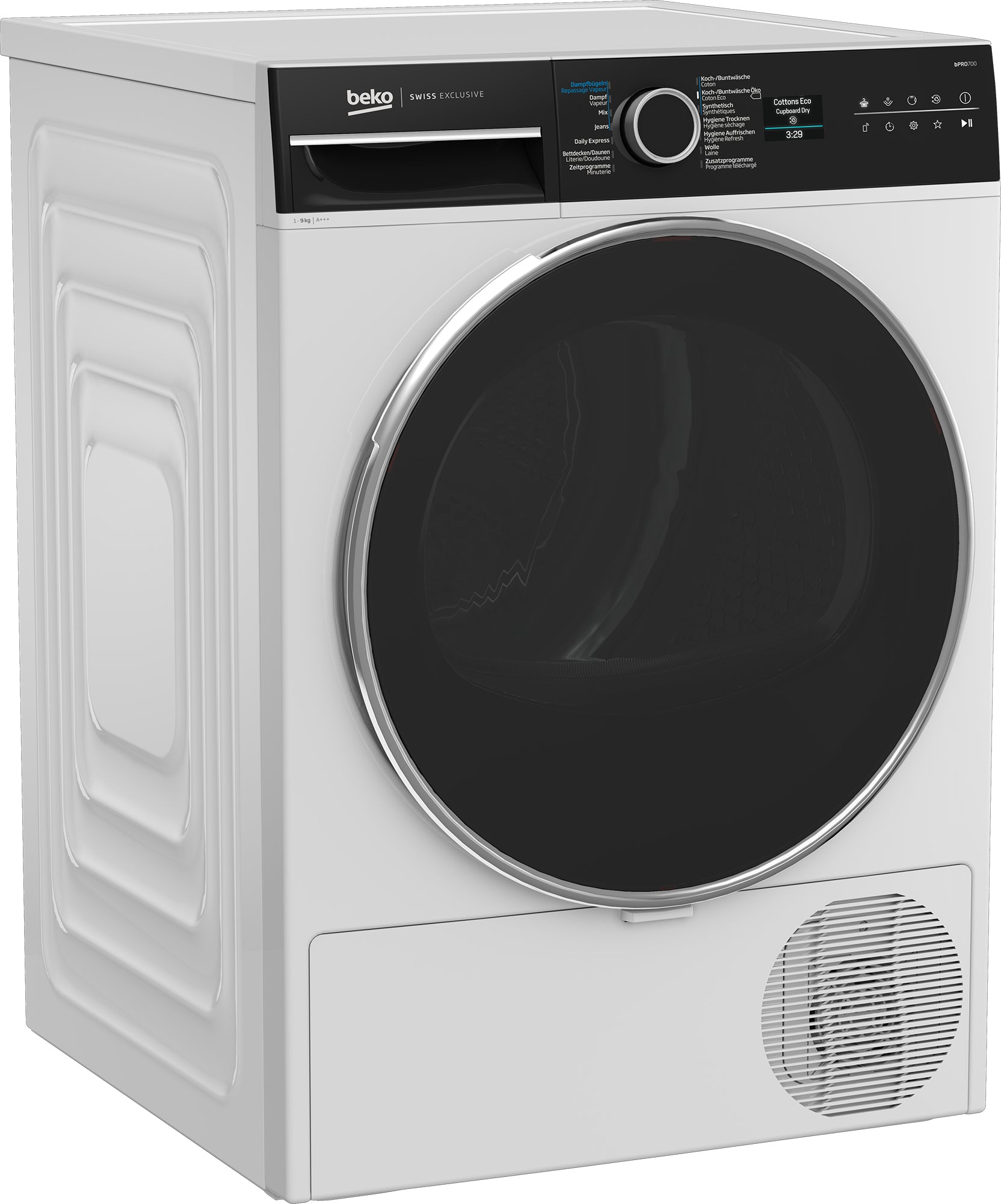 Beko Wäschetrockner TR710 – 9 kg, Wärmepumpe, Energieeffizienzklasse C, 63 dB – Weiss