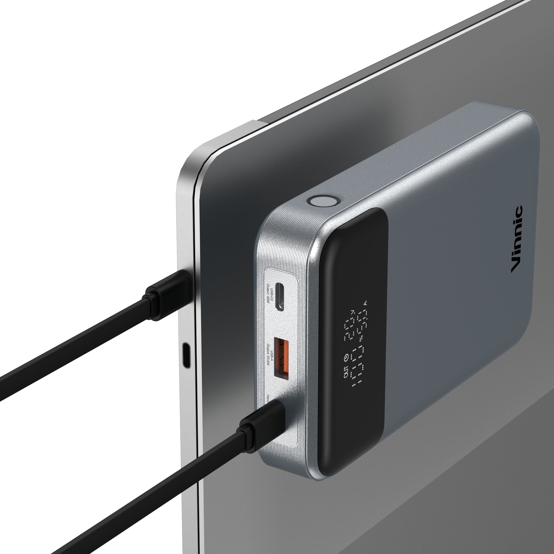 Vinnic Powerbank 20000 mAh, PD 100 W, 1× USB-C, 2× USB-A, für Smartphones, Tablets und Laptops