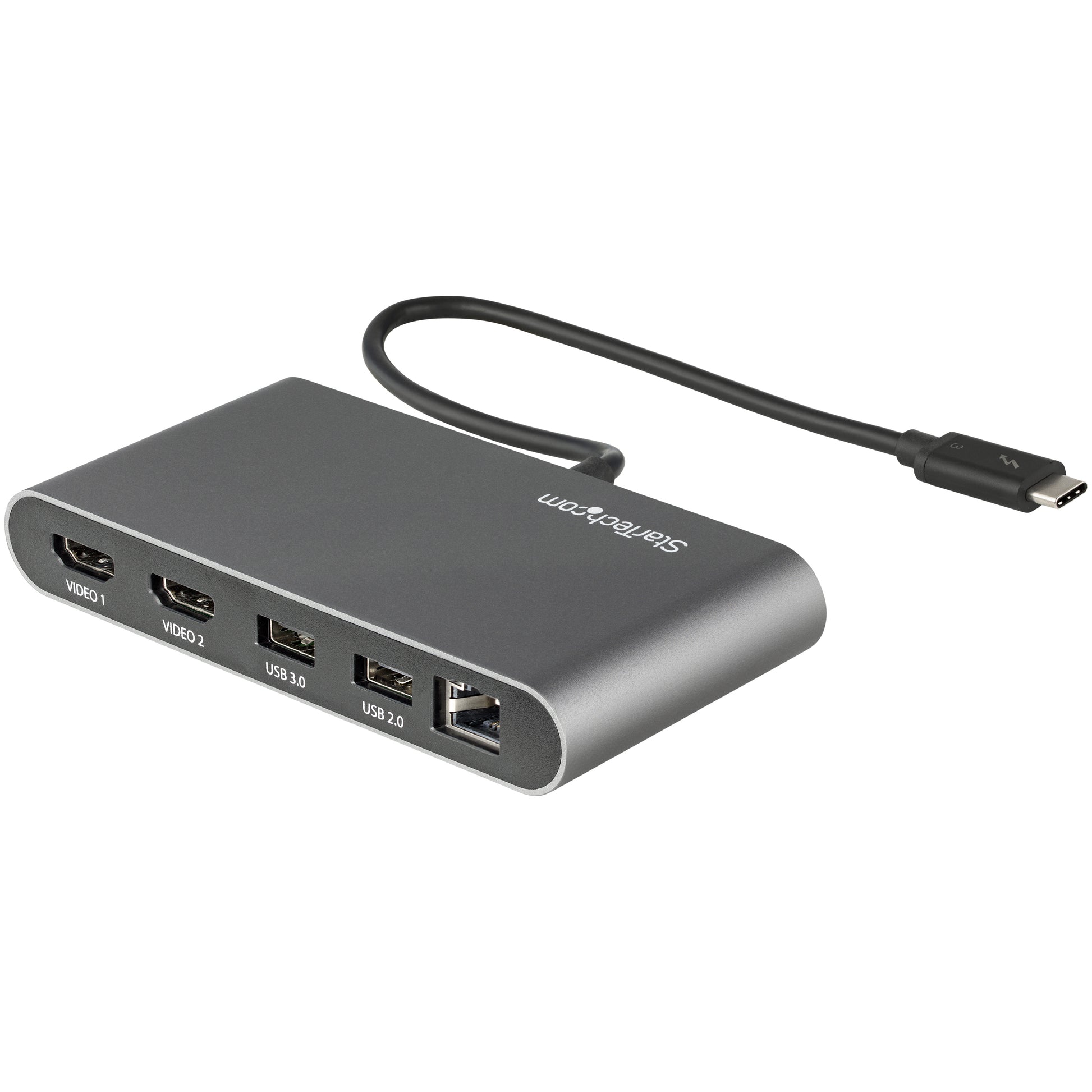 StarTech.com Dockingstation – Thunderbolt 3, 2× HDMI, 2× USB-A, GbE, für Windows/Mac