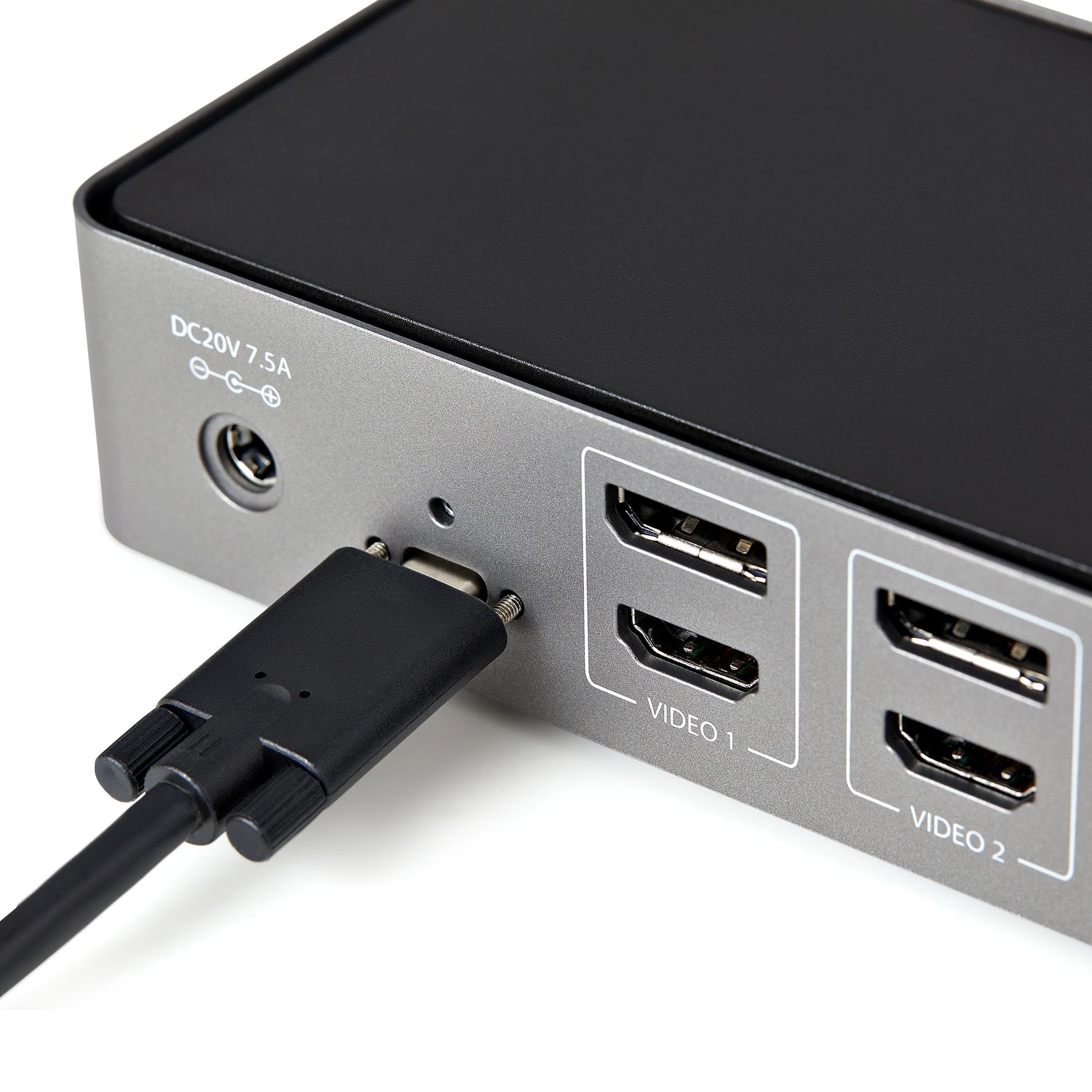 StarTech.com Dockingstation – USB-C, 3× DP, 3× HDMI, 4× USB-A, 85 W PD, GbE, 3,5 mm Audio, für Windows/Mac