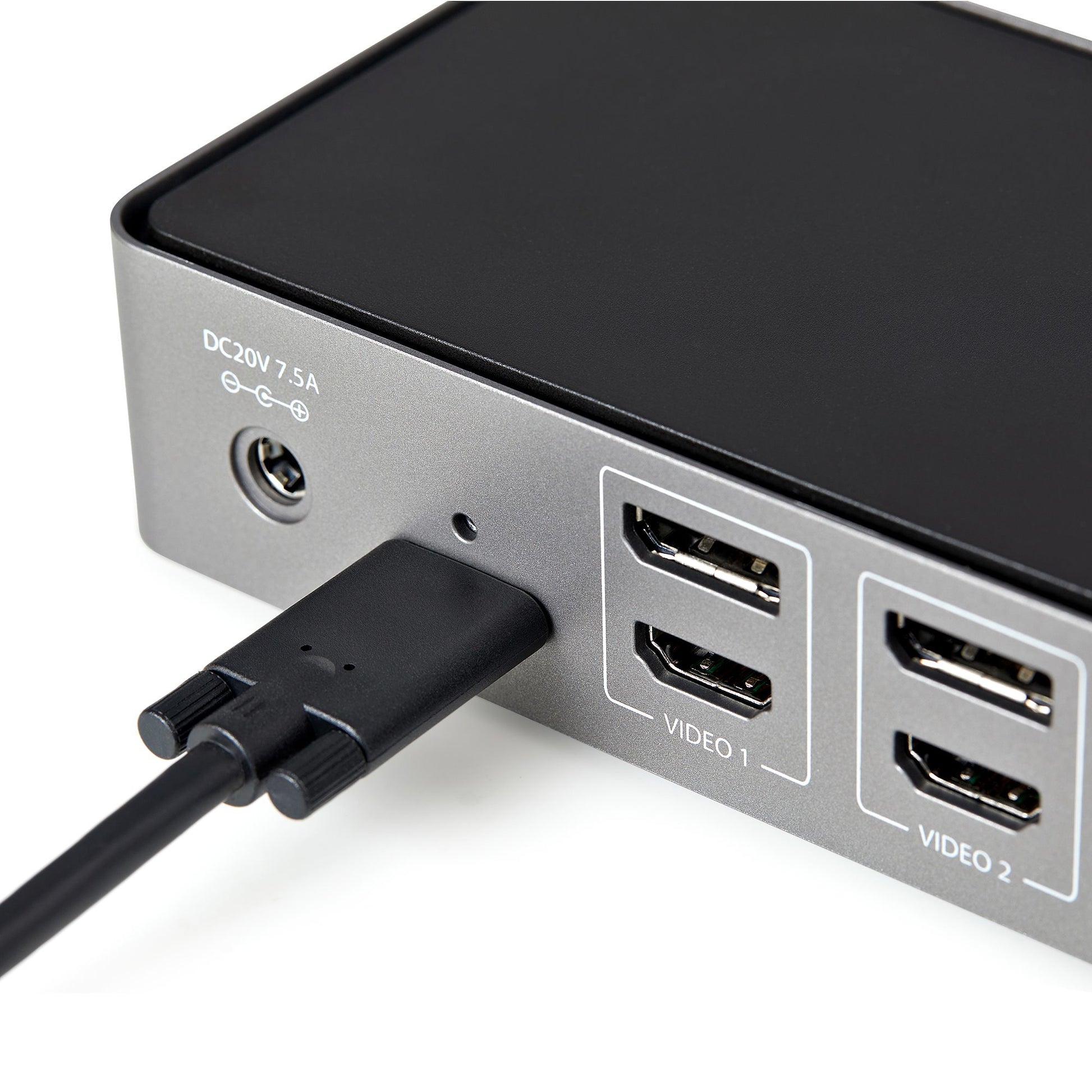 StarTech.com Dockingstation – USB-C, 3× DP, 3× HDMI, 4× USB-A, 85 W PD, GbE, 3,5 mm Audio, für Windows/Mac