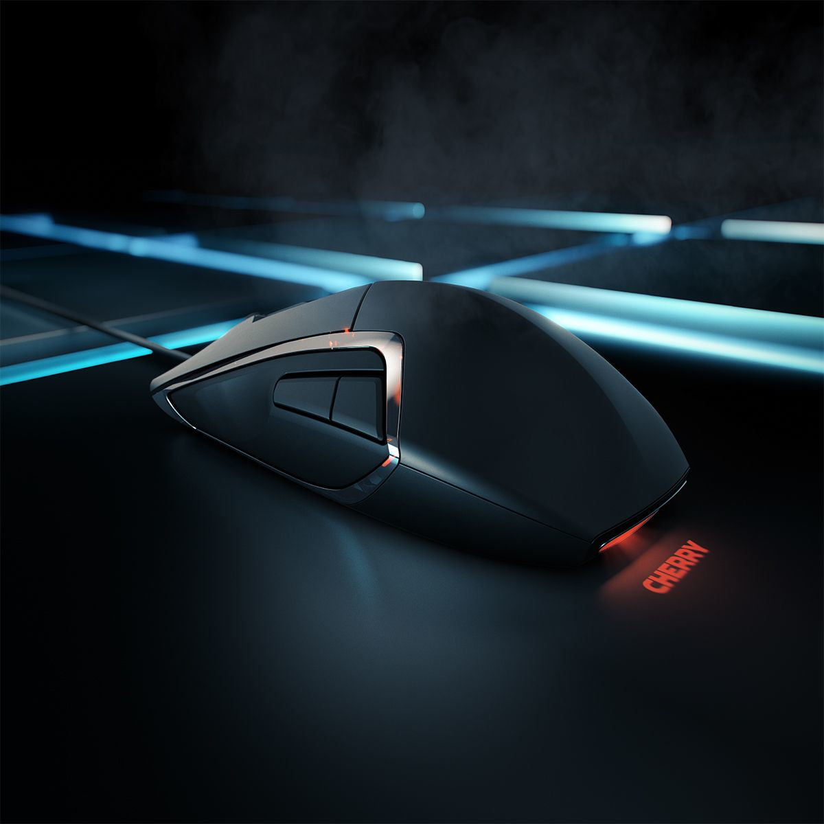 CHERRY MC 3.1 – Gaming-Maus – Kabelgebunden (USB‑A), 5000 DPI, RGB-Beleuchtung, beidhändig, Schwarz