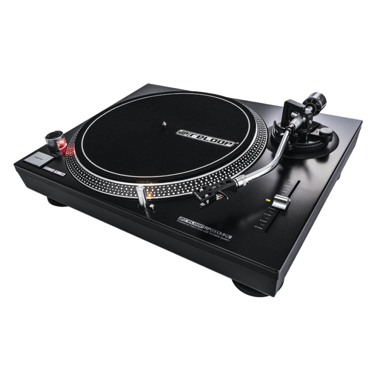Reloop RP-2000 USB MKII – Plattenspieler (Direktantrieb), Phono-Vorverstärker, 33⅓/45 U/min – Schwarz