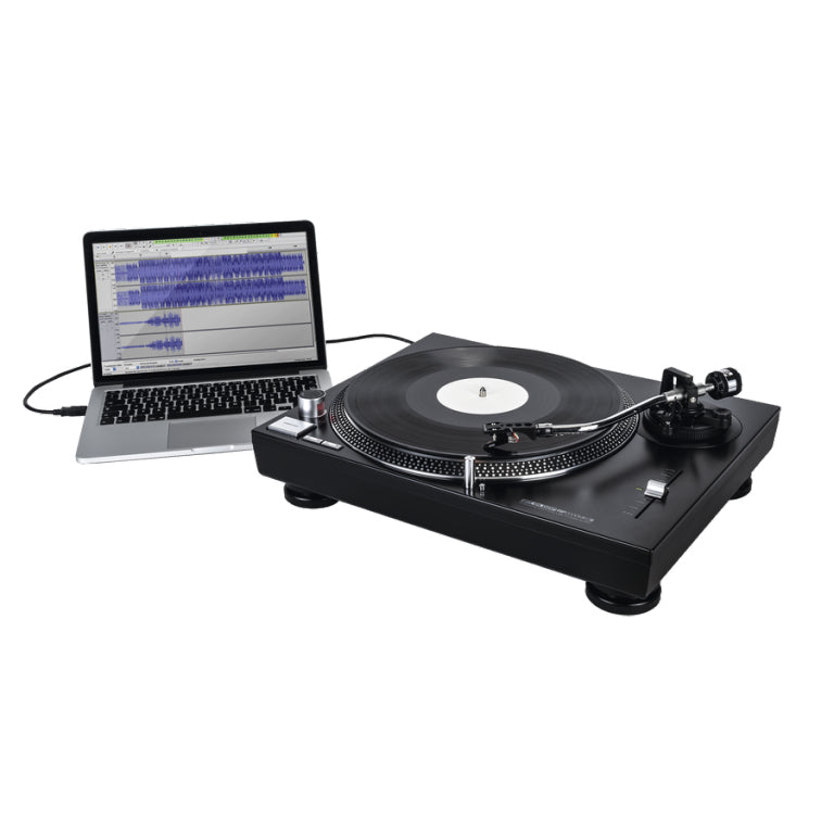 Reloop RP-2000 USB MKII – Plattenspieler (Direktantrieb), Phono-Vorverstärker, 33⅓/45 U/min – Schwarz
