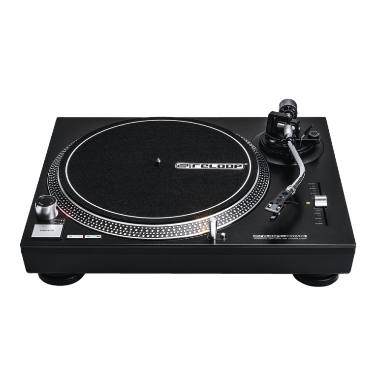 Reloop RP-2000 USB MKII – Plattenspieler (Direktantrieb), Phono-Vorverstärker, 33⅓/45 U/min – Schwarz