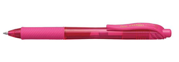Pentel EnerGel X – Tintenroller, schnelltrocknend, Druckmechanik, 0,7 mm, Pink