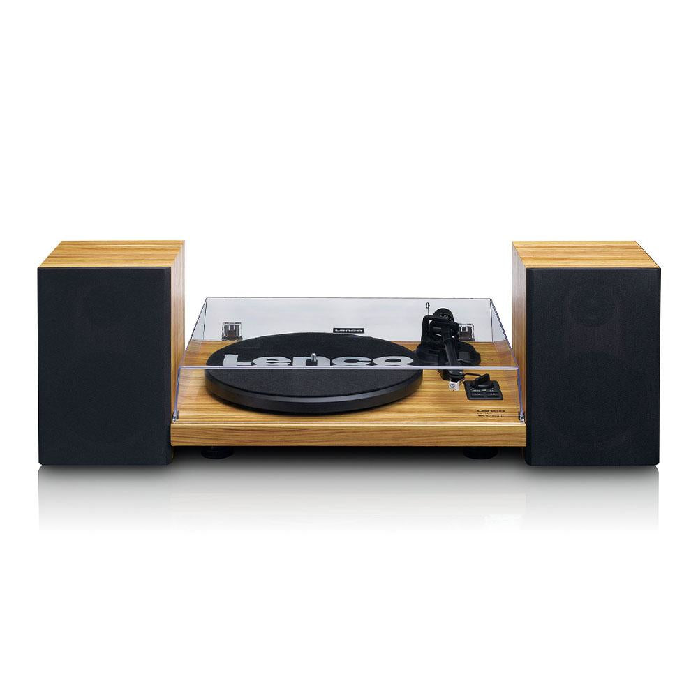 Lenco LS-500 – Plattenspieler (Riemenantrieb), Phono-Vorverstärker, Bluetooth, 33⅓/45 U/min – Holz