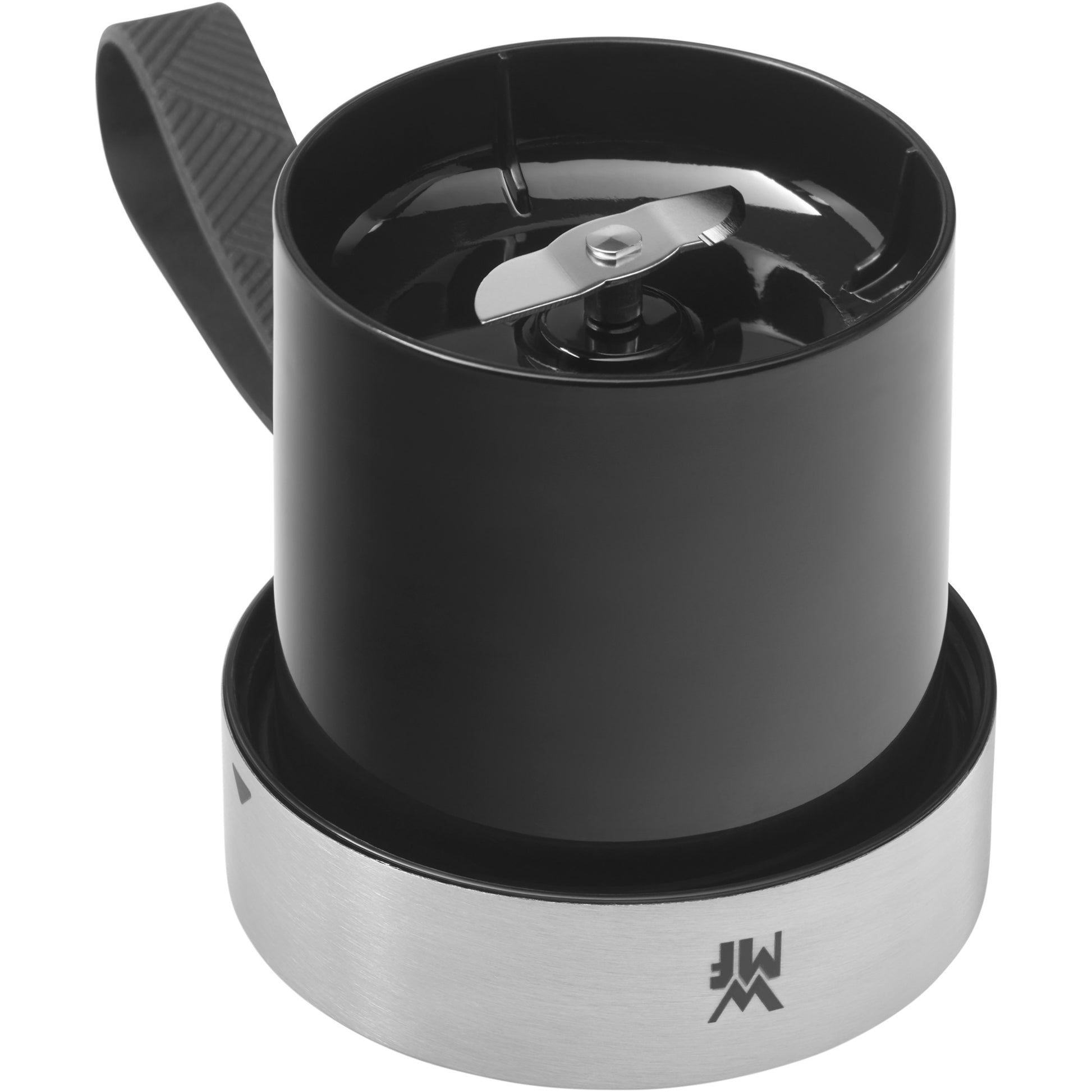 WMF Smoothie-Mixer KITCHENminis 0416700011 – 300 ml, 50 W, Akku – schwarz/edelstahl/transparent