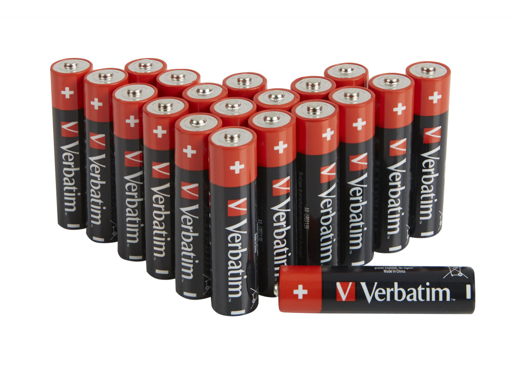 Verbatim AA Batterien, Alkaline, 1,5 V – 20 Stk.