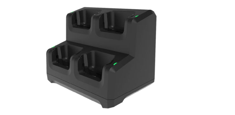 Zebra EC50/EC55 Ladestation – 108 W, 4 Ladeplätze, mit Verriegelung – für EC50, EC55