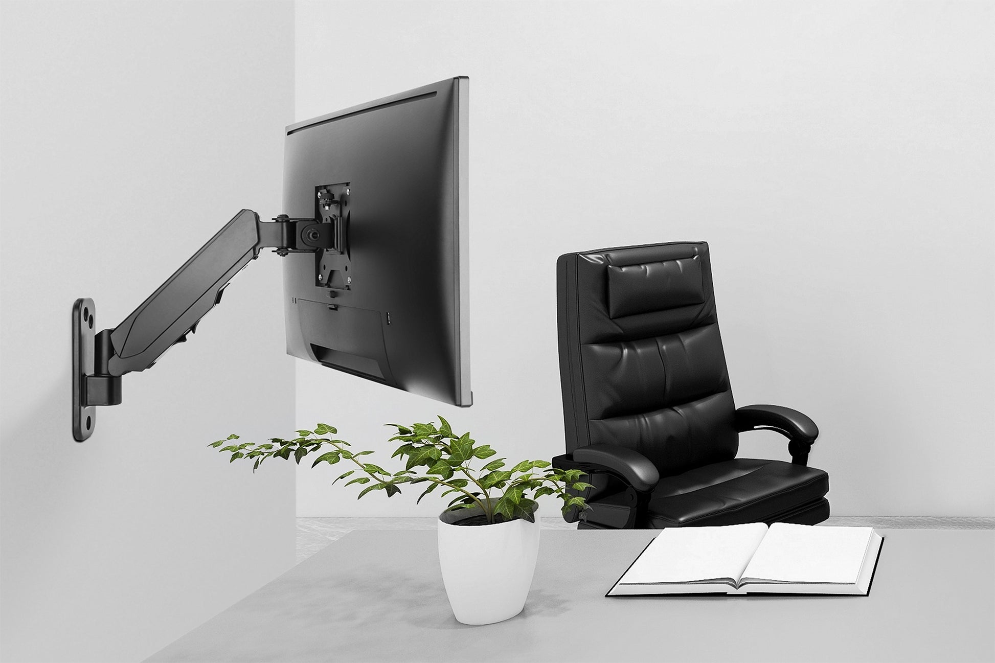 Digitus Wandhalterung, bis 32", 8 kg, Gasfeder