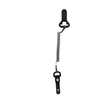 Zebra SG-EC5X-TCLIP1-01 – Trageband/Schlaufe – mit Weste-/Kleidungsclip und Adapter – für EC50/EC55 – Schwarz