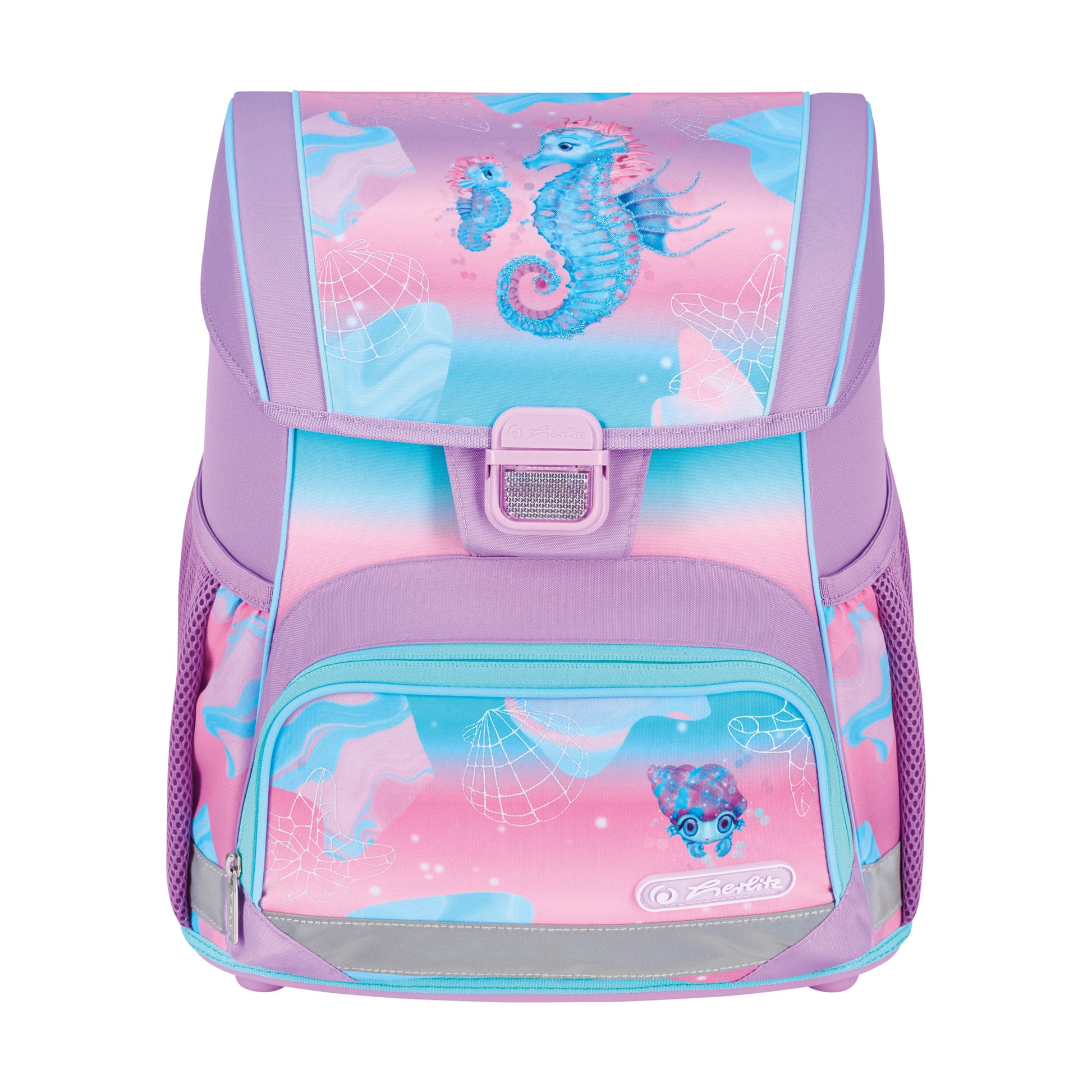 Herlitz Loop Plus – Schulrucksack-Set, Ocean Lights, 17 l, 31×37×22 cm