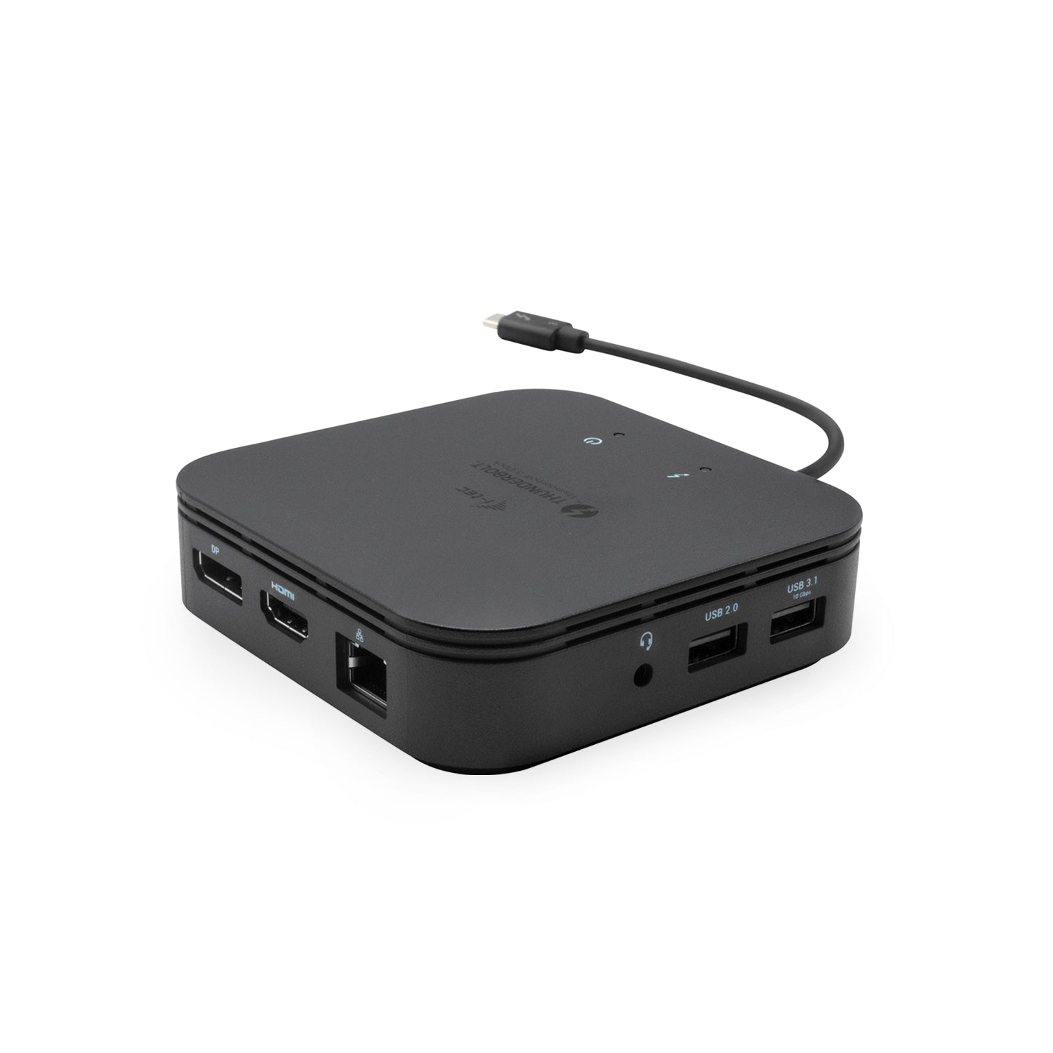 i-tec Dockingstation – Thunderbolt 3, 1× DP, 1× HDMI, 2× USB-A, 1× USB-C, 60 W PD, GbE, für Windows/Mac/Linux