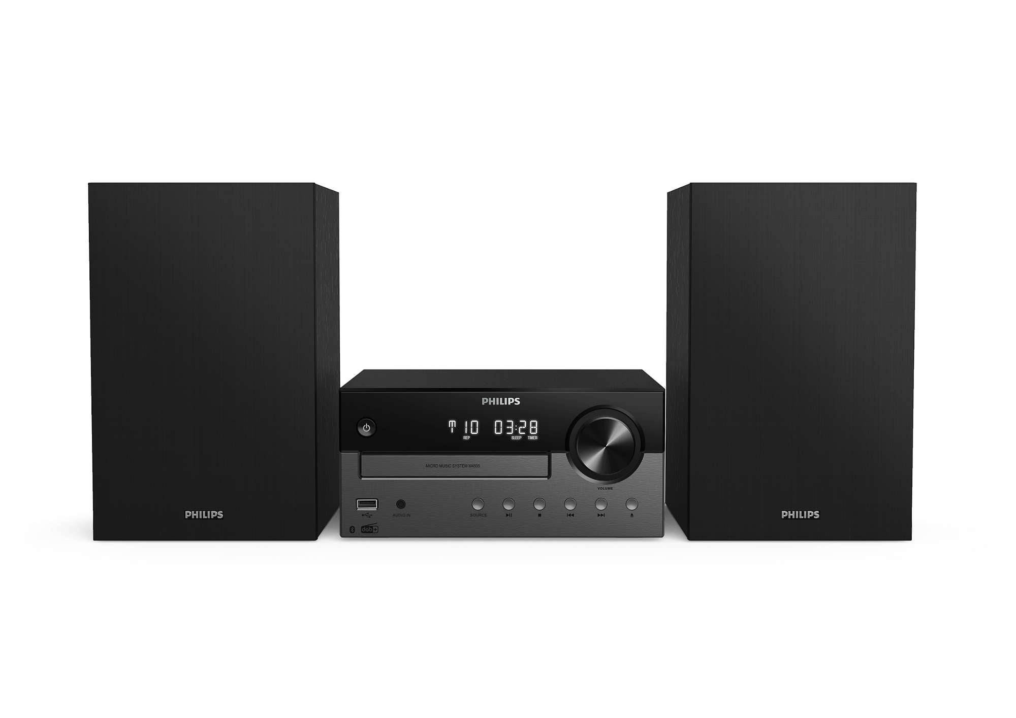Philips TAM4505/12 – Micro-/HiFi-Anlage – DAB+, UKW, CD, USB – Schwarz