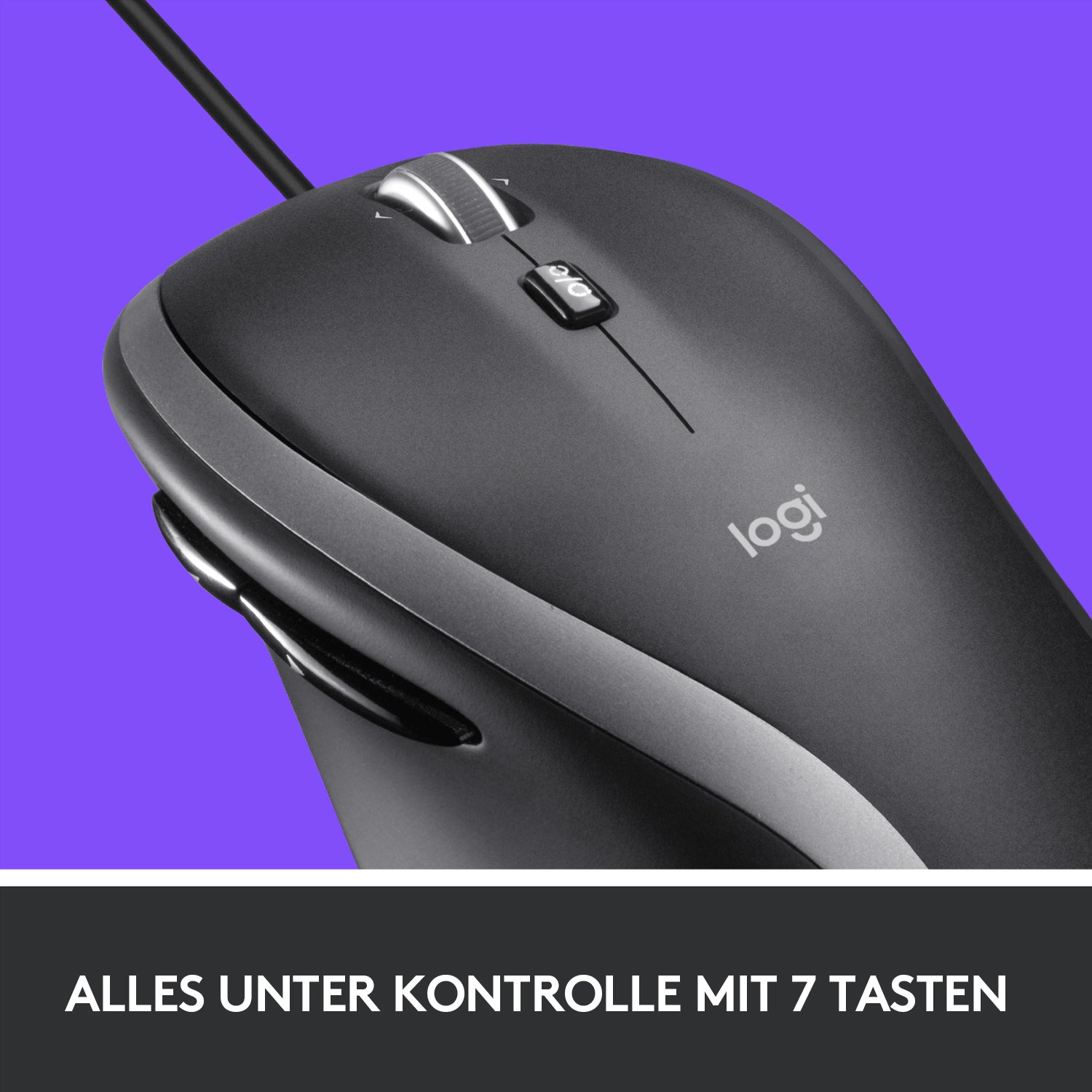 Logitech M500s Maus – kabelgebunden, schwarz