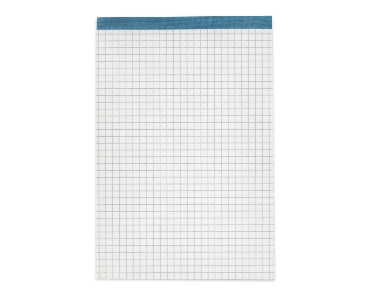 Elco Notizblock – A6 – kariert – 100 Blatt – 65 g/m² – perforiert, weiss